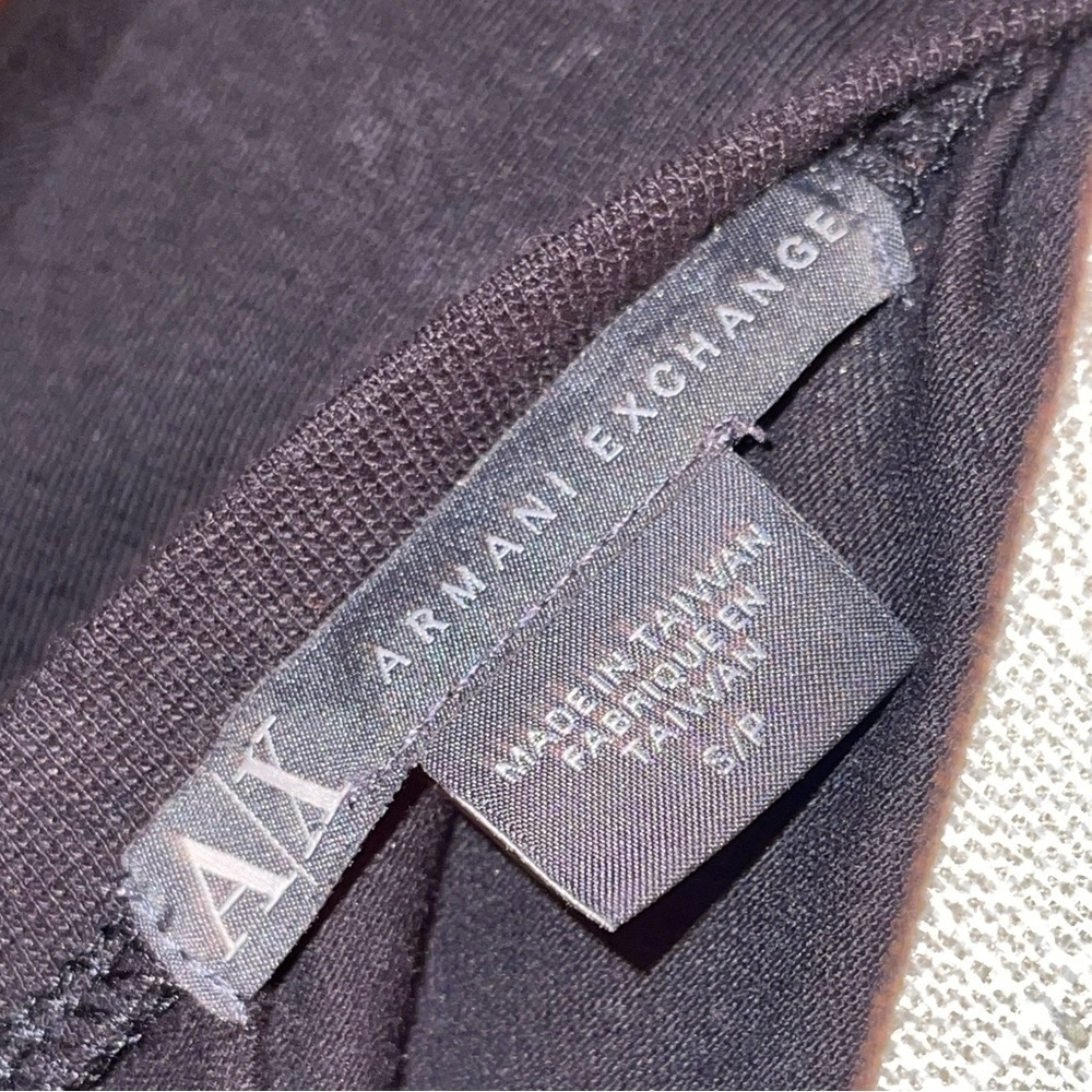Armani Exchange grey and with black top zip up back dress - Picture 7 of 7